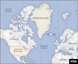 Mapa Grenlanda