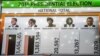 A tally board shows updated results of the presidential elections at the electoral results center in Lusaka, Zambia, Aug. 15, 2016.