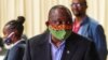 FILE PHOTO: South African President Cyril Ramaphosa visits the coronavirus disease (COVID-19) treatment facilities in Johannesburg