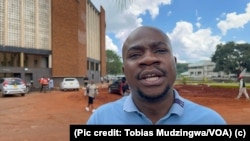 Unobhala jikelele wenhlanganiso yeZimbabwe Union of Journalists uPerfect Hlongwane. (Pic credit: Tobias Mudzingwa/VOA)