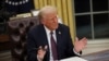 U.S. President Donald Trump at the Oval Office in Washington