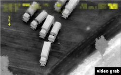Ukraine, OSCE SMM spotted convoys of trucks entering and exiting Ukraine in Donetsk region