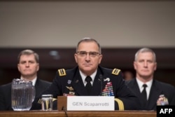 Arhiva - Američki armijski general Kurtis Skaparoti, komandant Evropske komande SAD, svedoiči na Kapitol hilu u Vašingtonu, 8. marta 2018.