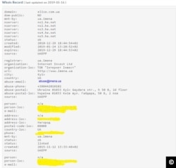 The actual location where Elise Journal is registered with key personal information blurred out.