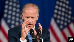 Joe Biden, speaks about the U.S. policy toward the Asia-Pacific region at an event hosted by the Center for American Progress, in Washington, Thursday, Jul. 18, 2013.