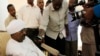 Salah Abdallah Mohamed Saleh akizungumza na vyombo vya habari Khartoum, Sudan, Julai 10, 2013, wakati akitangaza kujiuzulu Jumamosi.