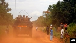 Patrulha francesa, Bangui (foto de arquivo)
