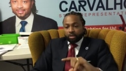 Evandro Carvalho deputado de origem cabo-verdiana em campanha nos EUA