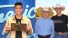 Dzaki Sukarno saat mendapatkan golden ticket dan bersama ayahnya, Muhammad Eko Sukarno.