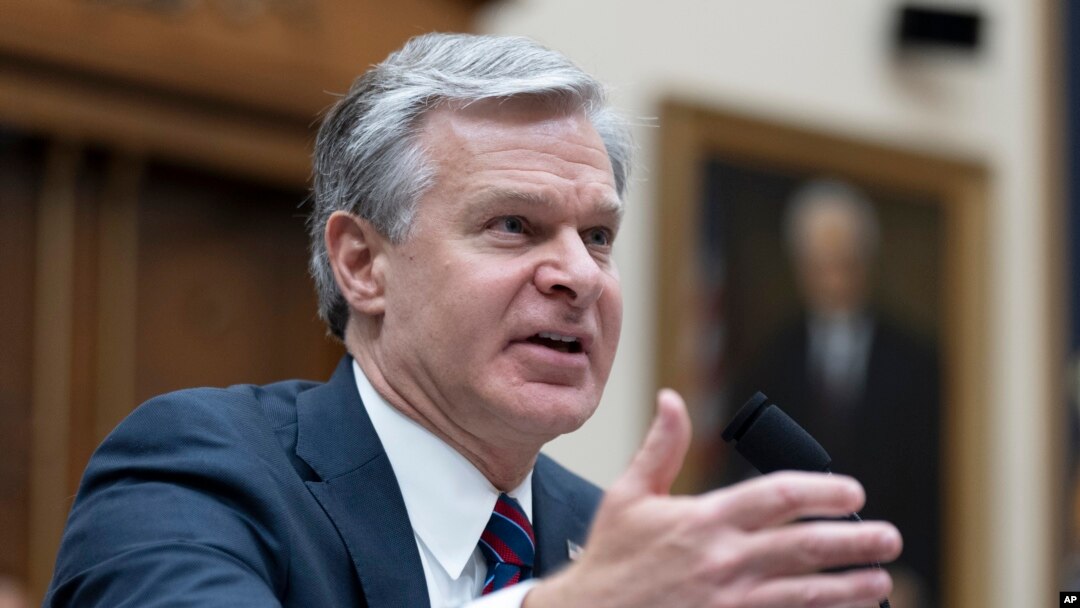 Drejtori i FBI-së Christopher Wray gjatë dëshmisë së tij në Komisionin Juridik të Dhomës së Përfaqësuesve, më 24 korrik, 2024/AP