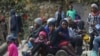 People displaced by armed gang attacks take refuge in the town hall of the Kenscoff neighborhood of Port-au-Prince, Haiti, Feb. 13, 2025. 