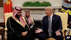Mohamed bin Salman i predsednik Donald Tramp u Beloj kući