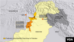 Utara dan Selatan Wazisiristan, Khyber, Pakistan.