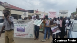 Vanhu munyika vari kucherechedza mazuva e16 Days Of Activisim Against Gender Based Violence.