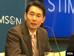 台灣對外關係協會秘書長黃奎博(美國之音鍾辰芳拍攝)