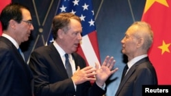  Robert Lighthizer da Liu He da, Steven Mnuchin 