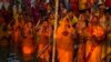 Hindu devotees flock to rivers for prayers to the sun god