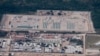 Vista aérea do campo de gás natural liquefeito em Afungi, Moçambique