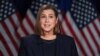 Senadora democrata Elissa Slotkin no fazer o discurso de réplica ao Presidente Donald Trump, 4 março 2025