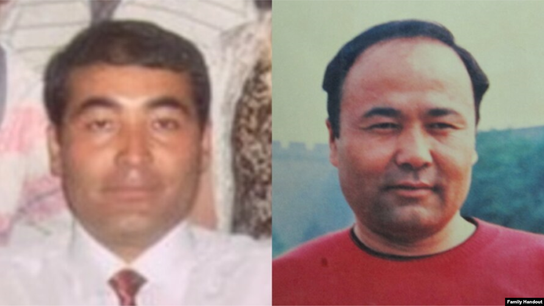 Ehmet Sulaiman,left, and Ehet Sulaiman, right, the brothers of RFA journalist Eset Sulaiman (Credit: Family handout)