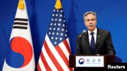 آنتونی بلینکن، وزیر امور خارجه ایالات متحده، در کره جنوبی