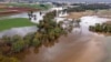 FILE - Lahan pertanian di dekat Bendigo, Australia, terendam banjir, 8 Januari 2024. (Diego Fedele/AAP Image via AP)