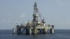 Picture taken end of December 2007 showing an oil platform of the US Pride company situated off Angola. 