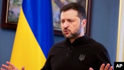 Ukrajinski predsednik Volodimir Zelenski na konferenciji za novinare u Kijevu, Ukrajina, 19. februara 2025.