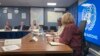 The U.S. ambassador to the United Nations, Linda Thomas-Greenfield, second right, meets with humanitarian officials in Mogadishu, Somalia Jan. 29, 2023.