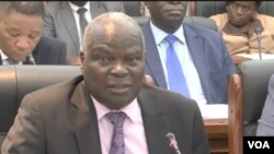 UMnu. July Moyo, umphathintambo wohlangothi olubona ngenswelo zikazulu olweSocial Welfare. (Columbus Mavhunga/VOA)