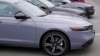 FILE - Honda sedans sit in Salem, N.H., March 13, 2023. The U.S. has announced a 25% tariff on vehicle imports, starting in April. Though the policy targets cars entering the U.S., it could impact Nigeria's auto market, which depends on American used car exports. 