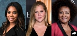 Aktris Regina Hall, Amy Schumer ak Wanda Sykes nan poupale ak oganizate 94e pri Akademi yo (Oscar) pou anime sware a.