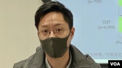 任偉豪認為反映香港市民愈來愈不怕這個疫情。(美國之音 湯惠芸拍攝)