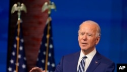 President-elect Joe Biden speaks during an event to announce his choice of retired Army Gen. Lloyd Austin to be secretary of defense, at The Queen theater in Wilmington, Del., Wednesday, Dec. 9, 2020. (AP Photo/Susan Walsh)