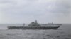 2017年馬拉巴爾軍演的印度與日本軍艦(資料照片)