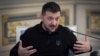 Ukrainian President Volodymyr Zelenskyy gestures as he speaks during an interview with The Associated Press in Kyiv, Ukraine, on Feb. 1, 2025.