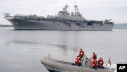美軍艦艇2003年曾到菲律賓蘇碧灣(資料圖片)