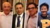 از راست: ژیائو وانگ، سیامک نمازی، نزار زاکا و باقر نمازی