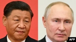 Arhiva - Predsednika Kine Ši Đinping i predsednika Rusije Vladimir Putin na kombinaciji fotografija.