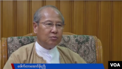 NLD အစိုးရလက်ထက် မကွေးတိုင်းဒေသကြီး ဝန်ကြီးချုပ် ဒေါက်တာအောင်မိုးညို (ဓာတ်ပုံ - VOA)