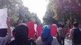 تصویری از تجمع اعتراضی دانشجویان در دانشگاه تهران