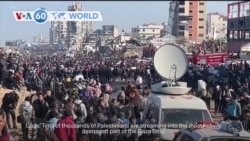 VOA60 World - Tens of thousands return to Gaza after Israel lifted its closure in the north