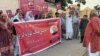 د ادريس خټک د خوشي کولو دپاره کراچۍ کې احتجاج شوی