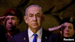 FILE - Izralski premijer Benjamin Netanjahu na ceremoniji polaganja venaca u Jerusalimu 6. maja 2024. (REUTERS/Amir Cohen)