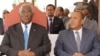 Manuel Pinto da Costa (E) e Patrice Trovoada (D)